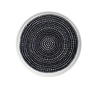 Marimekko Assiette Räsymatto Ø 20 cm noir-blanc (petits pois)