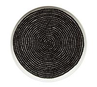 Marimekko Assiette Räsymatto Ø 25 cm noir-blanc