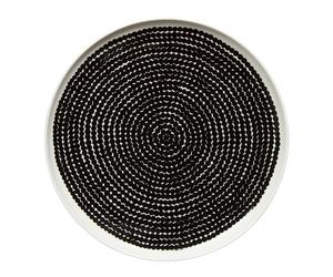 Marimekko Assiette Räsymatto Ø 25 cm noir-blanc