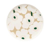 Marimekko Assiette Unikko Ø25 cm White-beige-light sand-dark green