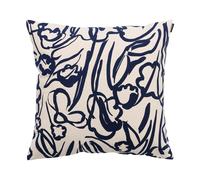 Marimekko Ensikukat housse de coussin Off white-dark blue