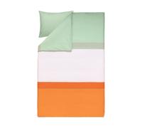 Marimekko Housse de couette Hennika 150x210 cm + 50x60 cm Orange-light pink-sage