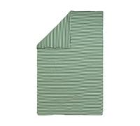 Marimekko Housse de couette Tasaraita 150x210 cm Off white-dark green