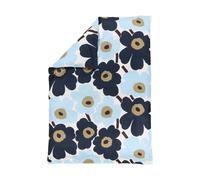 Marimekko Housse de couette Unikko 150x210 cm Off white-blueberry-cold blue