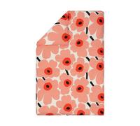 Marimekko Housse de couette Unikko 150x210 cm Off white-coral-orange red-charcoal