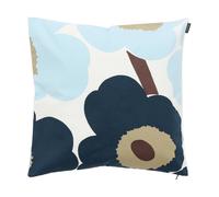 Marimekko Housse de coussin Unikko 50x50 cm White-blueberry-cold blue-dark brown