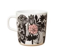 Marimekko Mug à thé Siirtolapuutarha 4 dl noir-blanc-rose