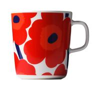 Marimekko Mug à thé Unikko 4 dl Rouge-Blanc
