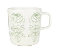 Marimekko Mug Oiva Vihkiruusu White. sage. 40 cl