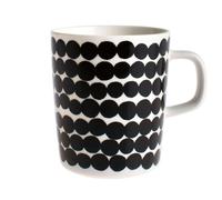 Marimekko Mug Räsymatto 25 cl noir-blanc