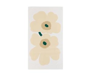 Marimekko Nappe Unikko White-hay-sand-emerald