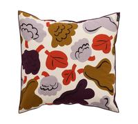Marimekko Pieni Kukasta Kukkaan housse de coussin Hay-plum-bronze-terracotta. 50x50 cm