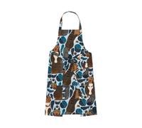 Marimekko Pieni Kurre tablier Sky blue-multicolore