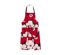 Marimekko Tablier Pieni Unikko Plum-cranberry-off white-rose