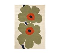 Marimekko Tapis d’extérieur Unikko anniversary Dusty green. 200x280 cm