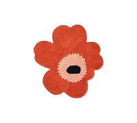 Marimekko Tapis de bain Unikko 73x74 cm Orange red-powder-charcoal