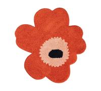 Marimekko Tapis de bain Unikko 73x74 cm Orange red-powder-charcoal