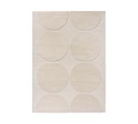 Marimekko Tapis en laine Isot Kivet Natural White. 140x200 cm