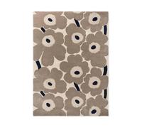 Marimekko Tapis en laine Unikko Greige. 250x350 cm
