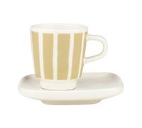 Marimekko Tasse espresso avec soucoupe Piccolo White-sand. 5 cl
