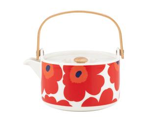 Marimekko Théière Unikko 0.7 l White-red-blue