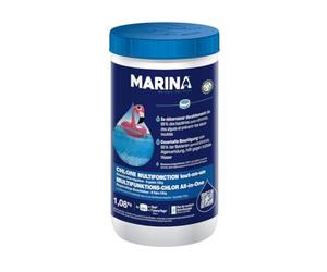 Marina Chlore Multifonction Tout-en-Un, Dosage idéal pour Piscine de 10 à 15 m3, pastilles de Chlore Multifonction pour Piscine