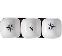 Marine Business northwind Set Apéritif, mélamine, Blanc et Bleu, 27 x 9 x 5 cm, Lot de 4