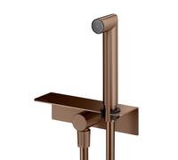 Mariner Kit de douche avec raccord mural coudé, tablette et support douchette intégré, WLS3002-PRS,