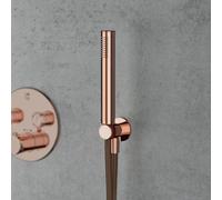 Mariner Kit de douche métallique avec raccord mural coudé et support de douchette, WLS3000-RG,