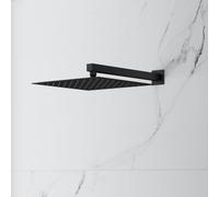 Mariner Set de douche de tête carrée et ultra plate en acier inoxydable, WLS3115-NO+WLS3122-NO,