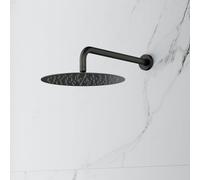 Mariner Set de douche de tête ronde et ultra plate en acier inoxydable, WLS3178-GM+WLS3130-GM,