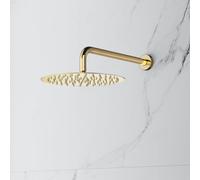 Mariner Set de douche de tête ronde et ultra plate en acier inoxydable, WLS3178-OR+WLS3130-OR,