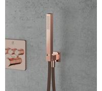 Mariner Set de douchette métallique avec raccord mural coudé et support de douchette, WLS3100-RG,