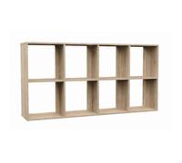MARION - Étagère modulable 8 cubes - Bibliothèque 8 cases - 147x30x75 cm - Meuble de rangement