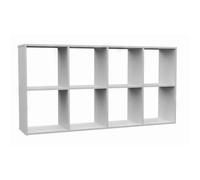 MARION - Étagère modulable 8 cubes - Bibliothèque 8 cases - 147x30x75 cm - Meuble de rangement