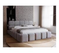 Mariposa - lit coffre - 160x200 cm - sommier inclus - en velours