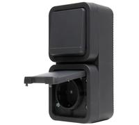 MARIS Combinaison de prises marche/arrêt verticale pour pièces humides IP55 Anthracite