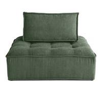 Marisol - module d'assise - velours texturé - Vert Vert G