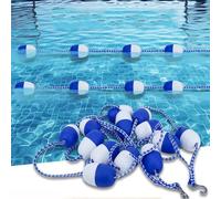 MARIYCH Corde de séparation Flottante réglable avec Crochets en Acier Inoxydable, bouées flottantes - Barrière de séparation Entre la Partie Peu Profonde et la Partie Profonde de la Piscine enterrée