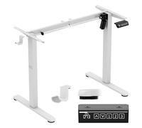 MARK ADLER Châssis de Bureau Électrique - Cadre de Bureau Réglable en Hauteur Assis Debout 72-118 cm - Piétement de Bureau Motorisé Extensible avec Panneau de Mémoire LED - Max 70 kg - Blanc