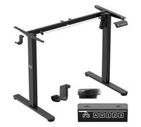 MARK ADLER Châssis de Bureau Électrique - Cadre de Bureau Réglable en Hauteur Assis Debout 72-118 cm - Piétement de Bureau Motorisé Extensible avec Panneau de Mémoire LED - Max 70 kg - Noir