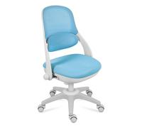 MARK ADLER Junior 4.7, Fauteuil pivotant Ergonomique pour Enfants, Bleu | Dossier et Soutien Lombaire réglables, Chaise de Bureau Scolaire avec roulettes gravitationnelles