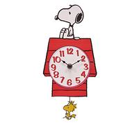 Mark Feldstein & Associates Peanuts Snoopy's Dog House avec Pendule Woodstock Horloge Murale 30,5 cm