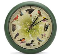Mark Feldstein Horloge Murale/de Bureau Motif Oiseau Chantant 20e Anniversaire 20 cm