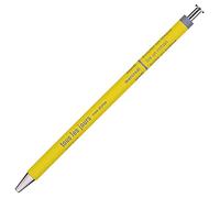 MARK´S Days Tous les Jours DAY-BP4-YE Stylo à bille en bois et métal Jaune avec une pointe de 0,5 mm