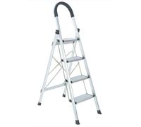 MARK TOOLS Echelle de ménage - 4 marches, antidérapante, hauteur de travail jusqu'à 2,80 m