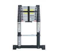 MARK TOOLS PRO Echelle télescopique 3,2 m - aluminium - avec barre de stabilisation - sac de transport inclus