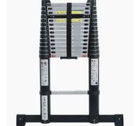 Mark Tools Pro Echelle télescopique 5,20 m avec pied stabilisateur & fermeture en douceur - sac de transport inclus