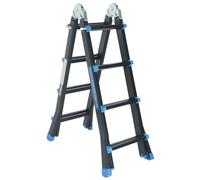 MARK TOOLS PRO Multi-échelle pliante 4×3 marches - 2,80 m - aluminium - avec barre de stabilisation