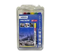 MARKAL 31200120 SL.100 Marqueurs, Kit 6 Couleurs, pointe ogive de 2-4 mm, Blanc/Jaune/Rouge/Bleu/Vert/Noir (Pack de 6)